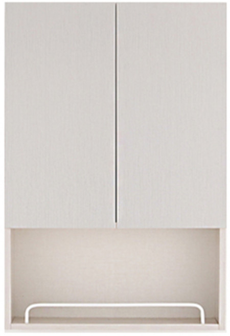 미노아 첼로화이트 오픈 수납장, 화이트 + 아이보리, 1개