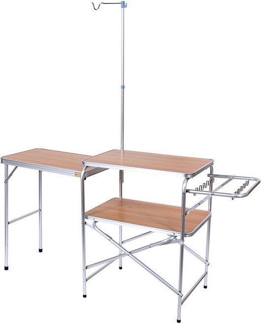 케이포캠프 키친 접이식 캠핑 테이블 8877A, 베이지