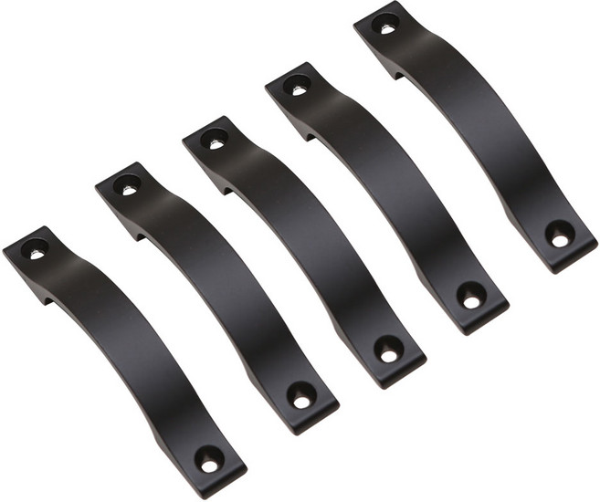 초이스하드웨어 2구 전면 손잡이 블랙 소, 5개