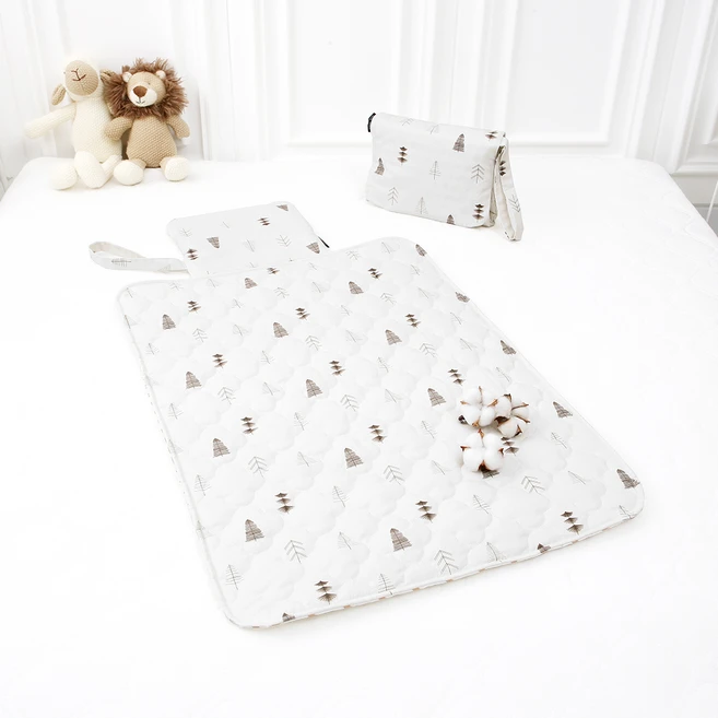 코니아일랜드 휴대용 기저귀 교체 매트, 모던숲, 1개 - 쿠팡