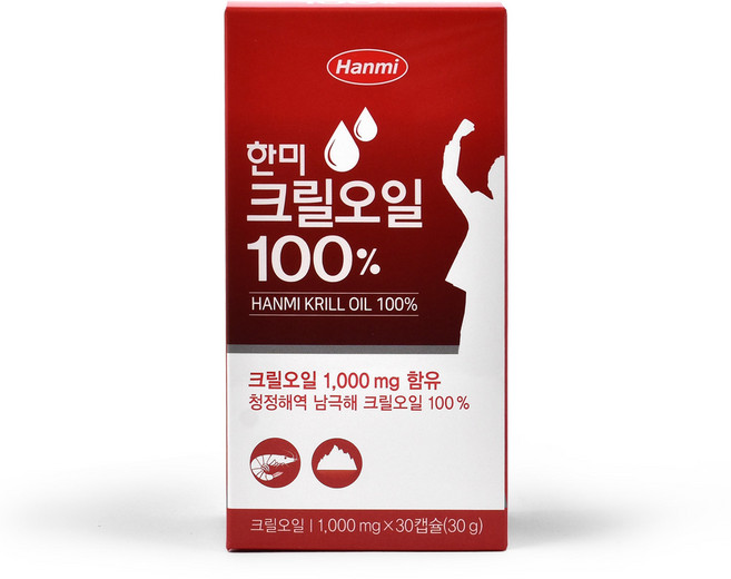 한미약품 크릴오일 100% 영양제, 1개, 30정