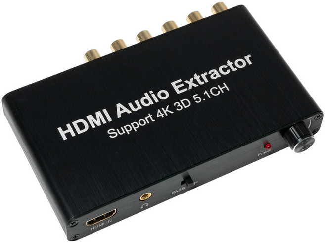 컴스 4K HDMI to 5.1 CH 아날로그 오디오 분리 사운드 컨버터, TB040