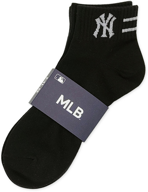 MLB 남성용 목로고 단목 양말 3족 세트