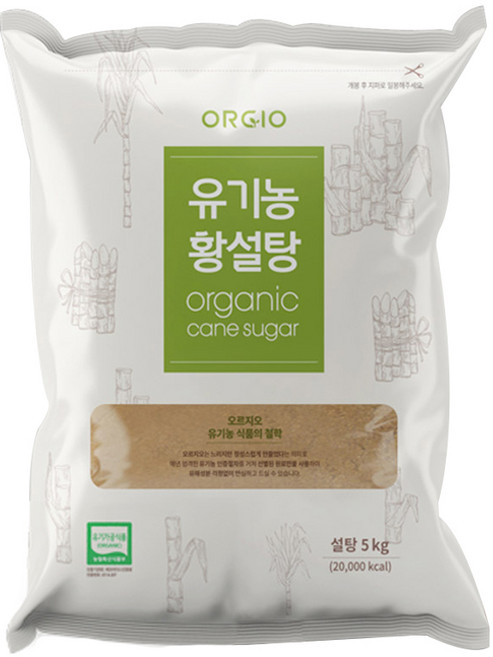 오르지오 유기농 황설탕, 5kg, 1개