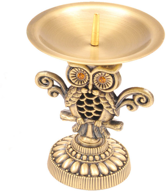 행운의 부엉이장식 촛대, 신주