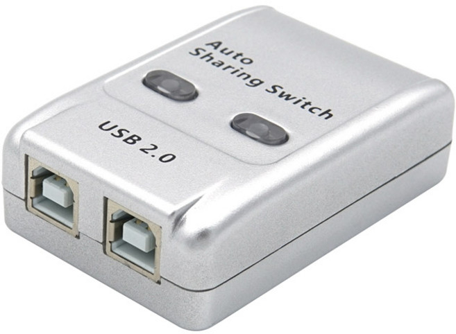 컴스 2대1 USB 수동 공유 선택기, TB011, 1개