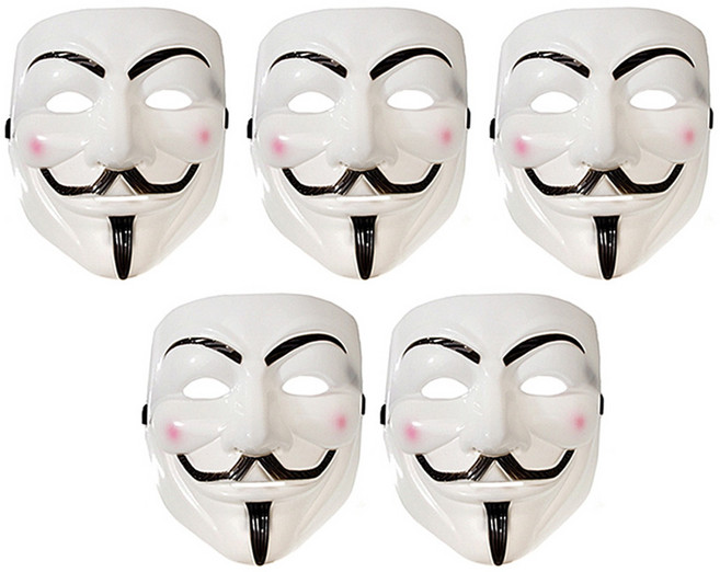 스투피드 브이 포 벤데타 가면, 화이트, 5개