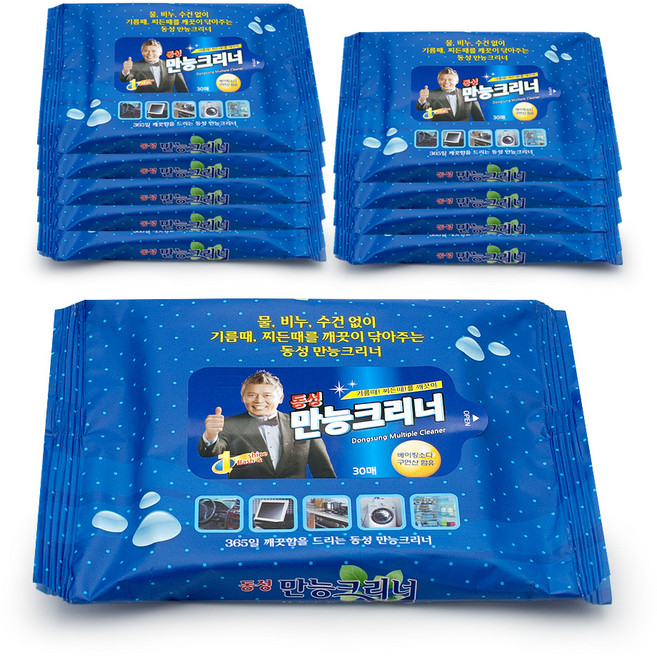 동성크리너 만능크리너 티슈형 30p, 10개