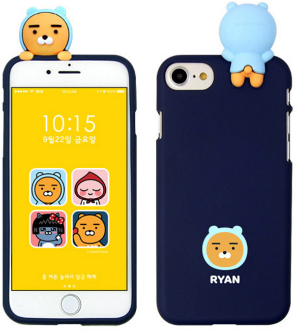 카카오프렌즈 빼꼼 소프트 휴대폰 케이스