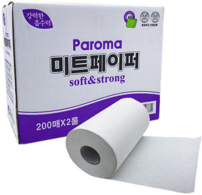 파로마 미트페이퍼 키친타올, 200매, 2개