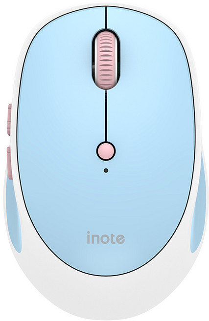 아이노트 멀티페어링 블루투스 5.0 무선마우스, FS-508RB, 스카이 블루