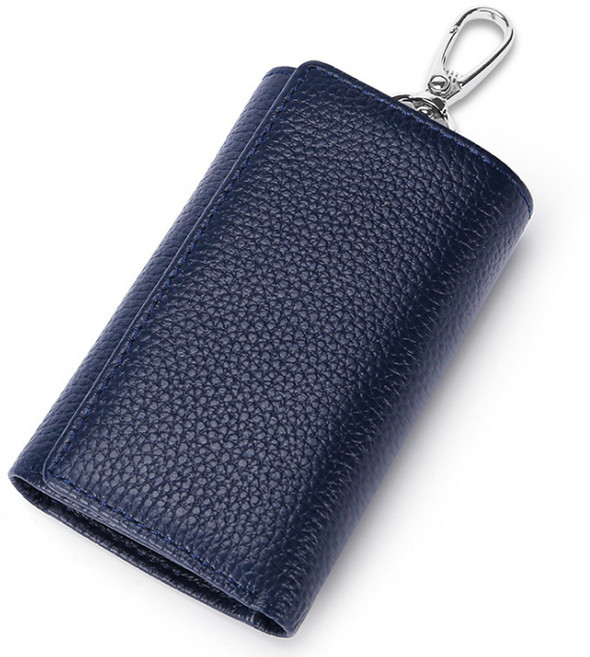 콩 KWORKS 고급스러운 지갑 겸용 키케이스, 네이비