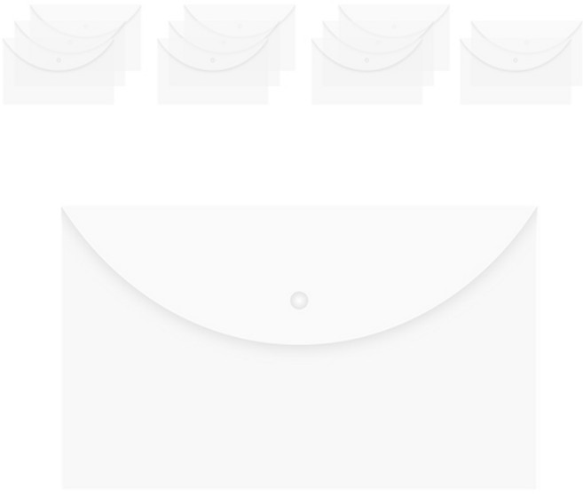 델리 파일백 A4 EF11312, 투명, 12개