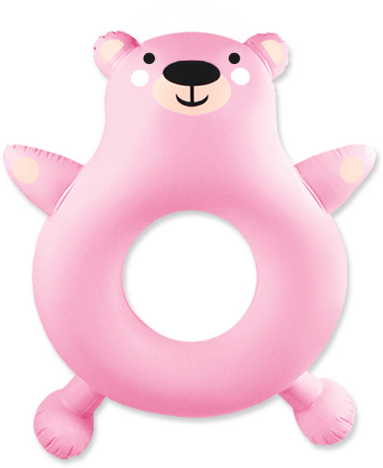 bayb 아동 곰돌이 튜브, 핑크, 1개