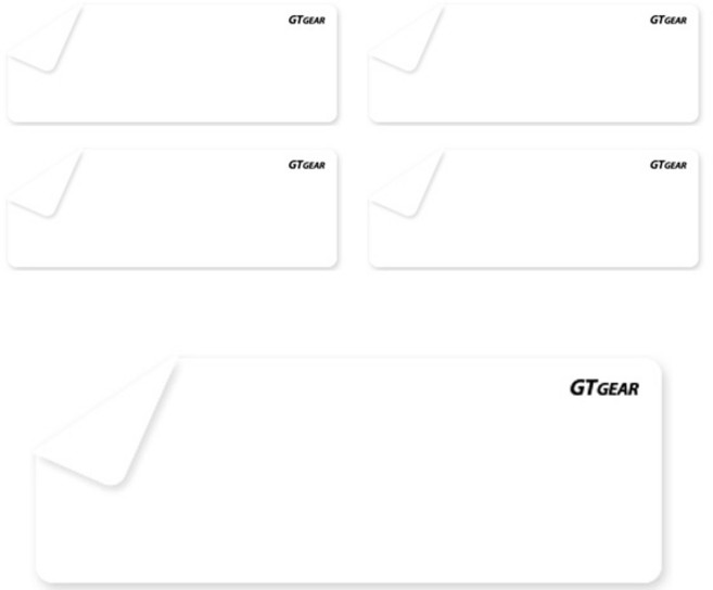 지티기어 만능 키보드 키스킨, 텐키리스, 5개