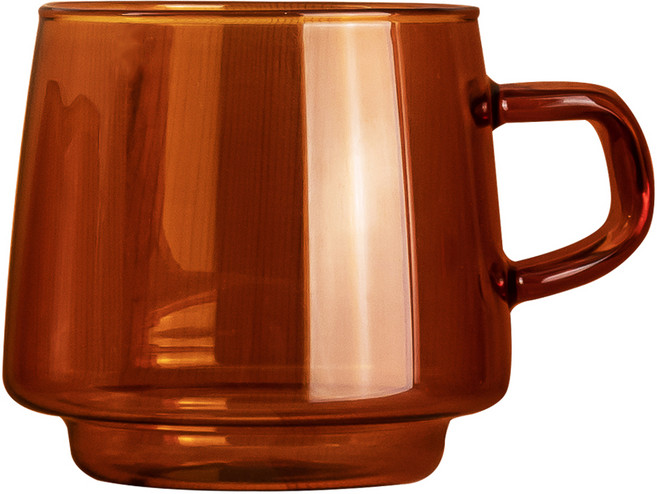 칼딘 세도나 내열유리 머그 컵 엠버, 320ml, 1개