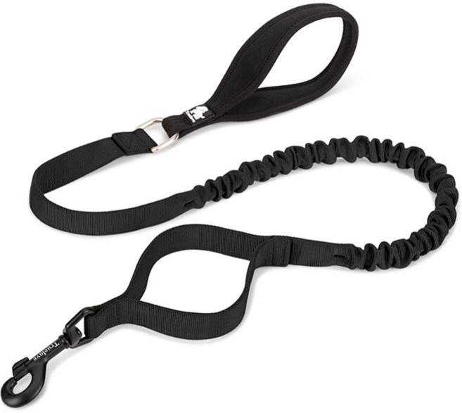트루러브 력셔리 반려동물 리드줄 TLL-2281, 블랙, 1개
