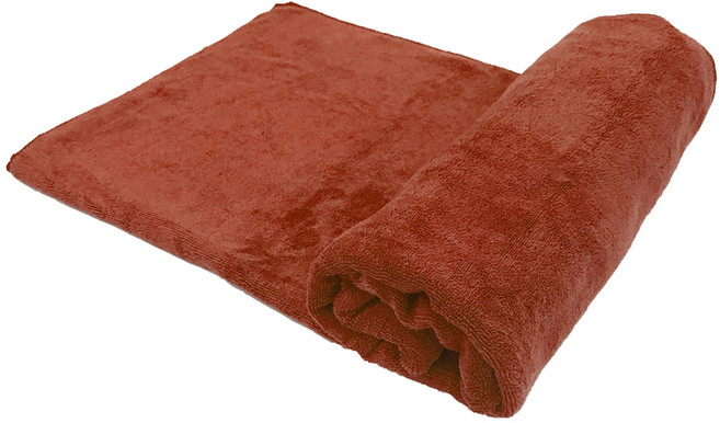 요가 극세사 타올, 브라운, 1개