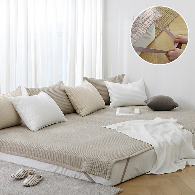 타카타카 순면 피그먼트 순수 패밀리 밴딩패드, 베이지그레이