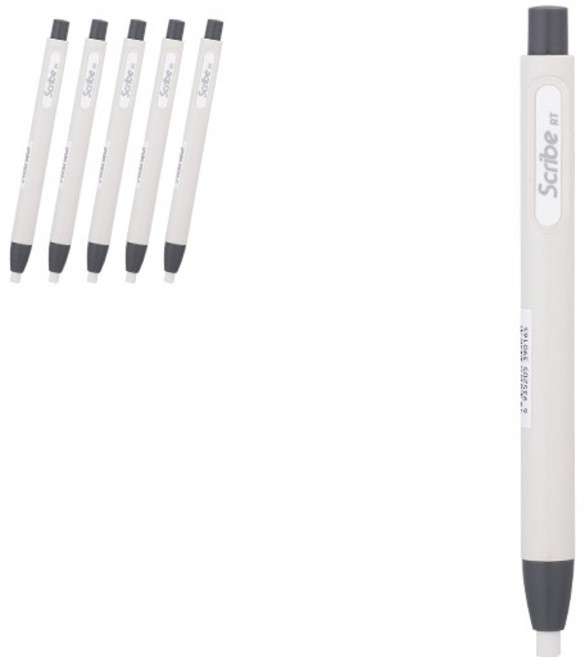 델리 샤프식 지우개 EH01800, 6개, 화이트