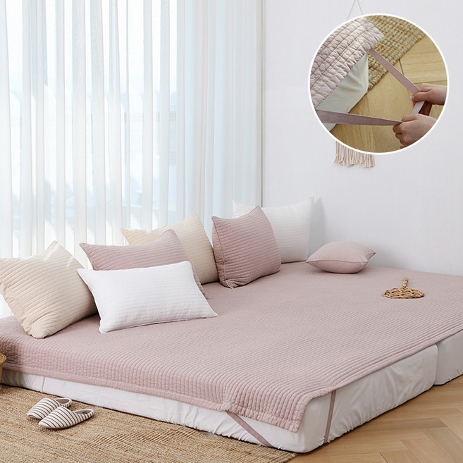 타카타카 순면 피그먼트 순수 패밀리 밴딩패드, 핑크베이지