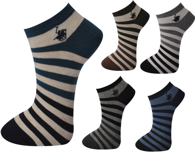 비버리힐스폴로클럽 남성용 패션 스니커즈 양말 5족