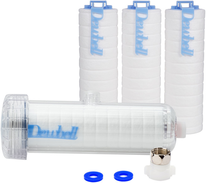 듀벨 수도애 F15 샤워기용 알뜰형 + 리필필터 3개, 1세트, 듀벨 수도애 F15 샤워기 필터