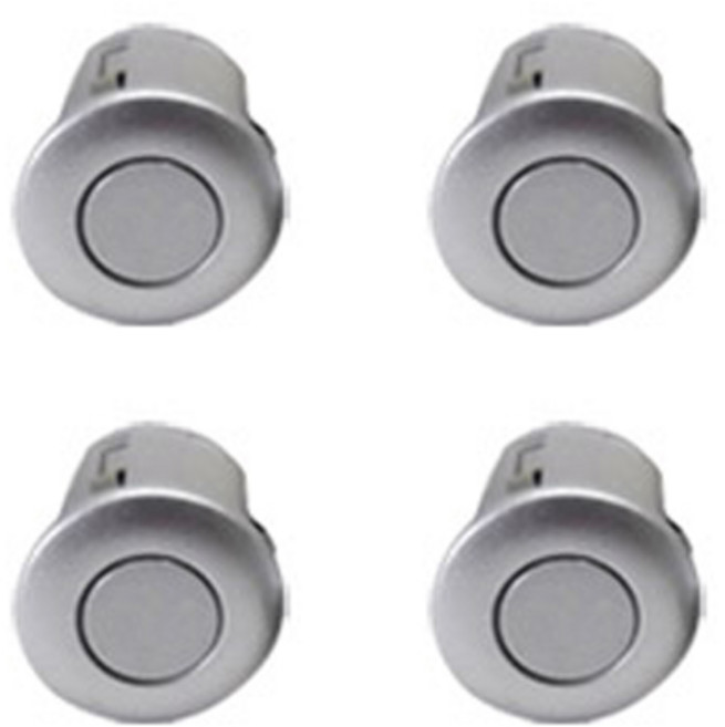 모터스라인 4구 매립형 차량용 후방감지기, PS-14, 은색