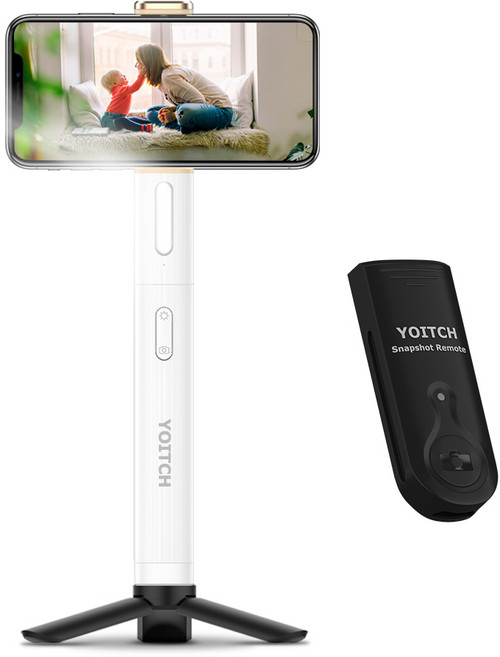 요이치 LED 셀카봉 + 미니 삼각대 + 무선리모컨, 화이트 삼각대(YSS-W300), 무선리모컨(WS-SQB641), 1개