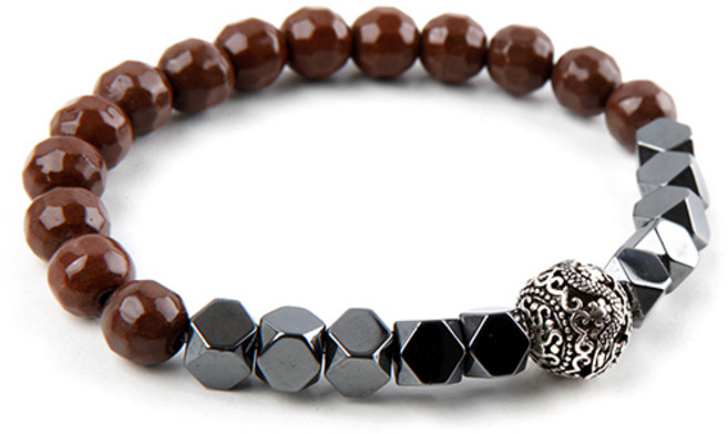 세븐스타 파워 헤마타이트 용볼 팔찌 3XL, 1개