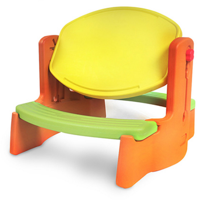 베이블퓨어리 컴플 유아책상 상판조절형, 오렌지