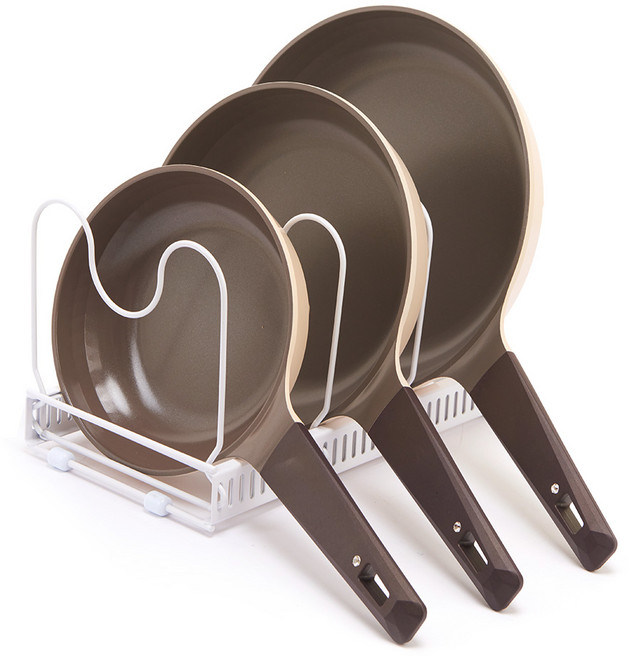 조은리빙 프라이팬 정리대, 화이트