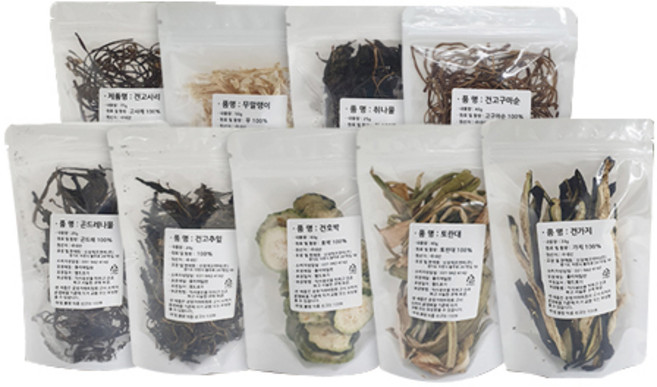 정월대보름 건나물 9종 세트, 1세트