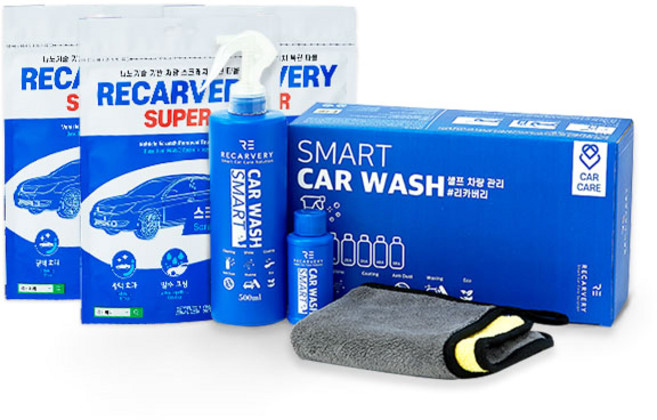 리카버리 스마트 카워시 + 슈퍼타올 3p + 극세사 타올, 1세트