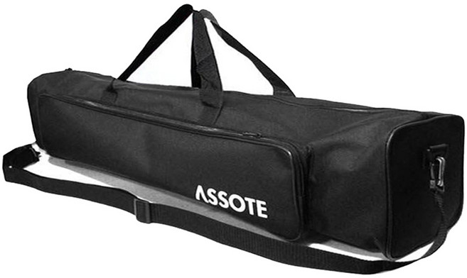 아소테 앞포켓 긴가방 낚시가방, 블랙