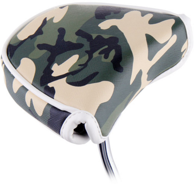 카시야골프 밀리터리 반달형 퍼터커버, 그린, 1개