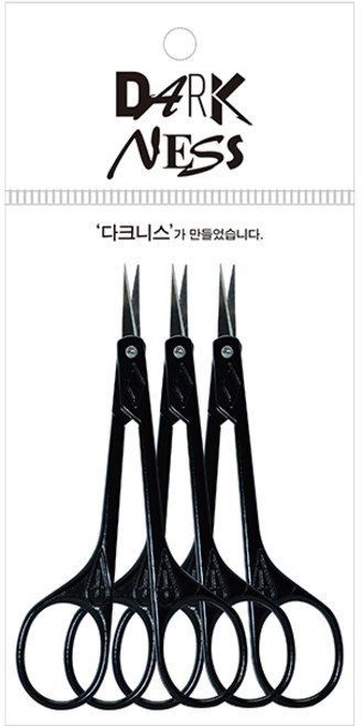 다크니스 손톱 미용 흑가위, 3개