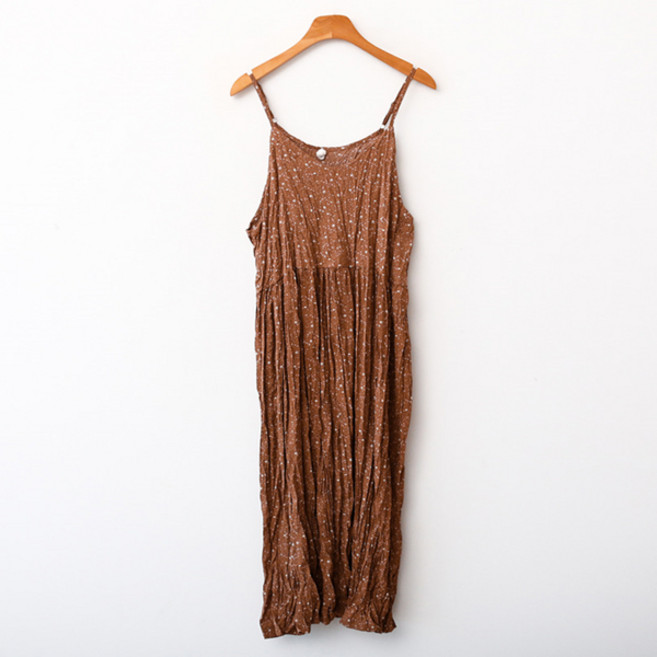 엔비룩 주름 슬립 원피스