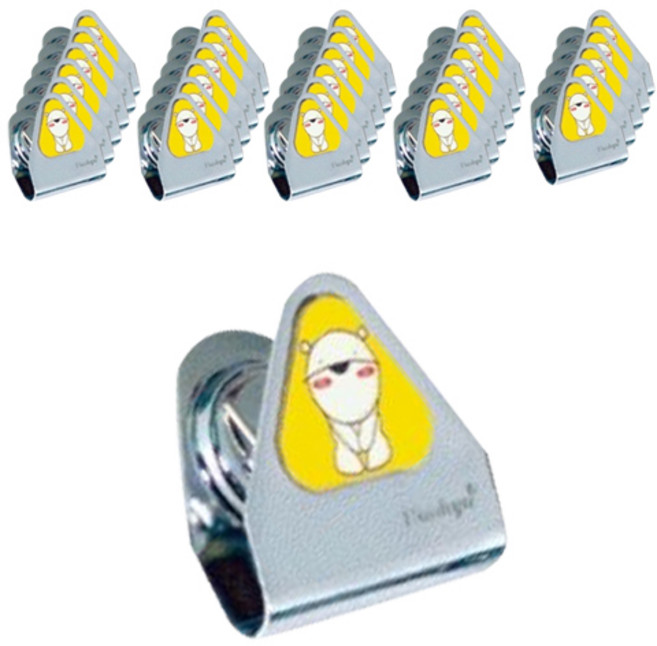 바이하츠 자석붙은집게 EMC 30p, 혼합색상