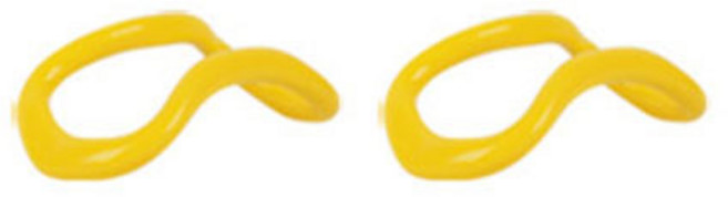 디라인 하드타입 스트레칭 요가링 2p + 파우치 2p 세트, 옐로우, 1개