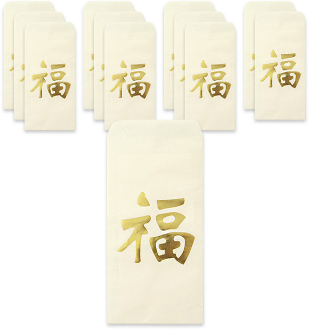 투영디자인 한지 돈봉투, 한자복, 12개