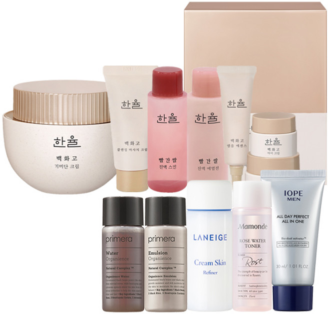 한율 백화고 기미단 크림 세트 + 아모레퍼시픽 기초 케어 5종 세트, 1개, 30ml