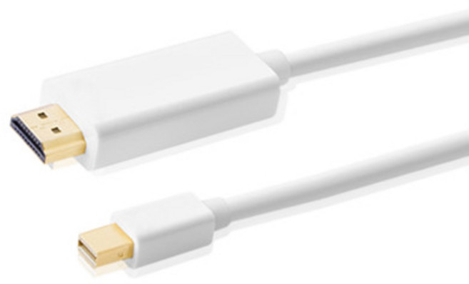 애니클리어 미니 디스플레이 포트 썬더볼트 HDMI 케이블, 1개, 2m