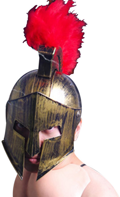 깃털 중세전사 투구, 골드, 1개