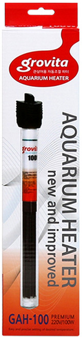 그로비타 수족관 자동조절 히터 100W GAH-100, 1개