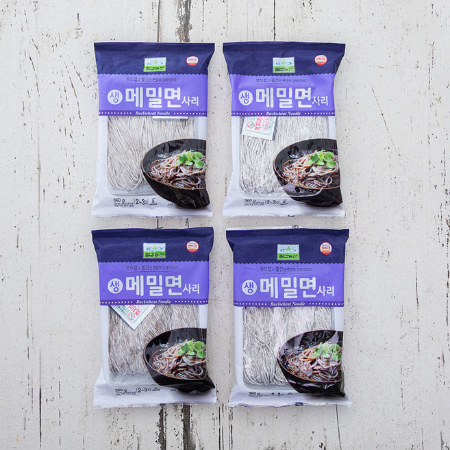 냉장_칠갑농산 생메밀면사리 2인분, 360g, 4개