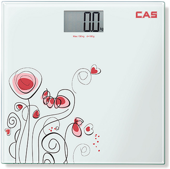카스 플라워 디지털 체중계, HE-47, 혼합색상, 1개