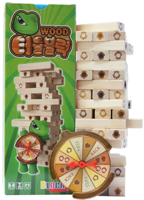 터틀블럭 우드 보드게임, 혼합색상, 1개