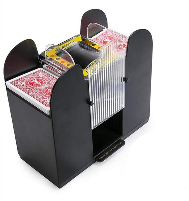 보아미 포커 카드 자동 셔플머신 6덱, 혼합색상, 1개