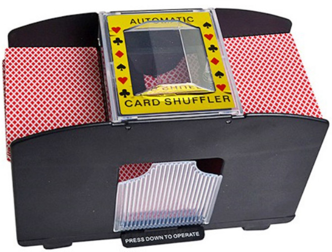 보아미 포커 카드 자동 셔플머신 4덱, 혼합색상, 1개
